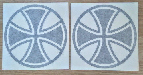 Sticker iron cross round - sticker,