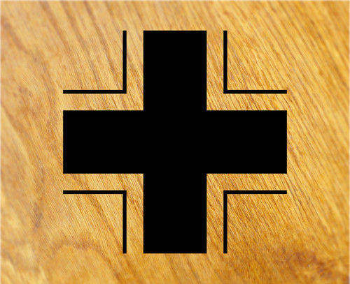 Iron cross sticker - cross, decal