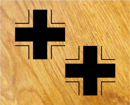 Iron cross sticker set - cross,