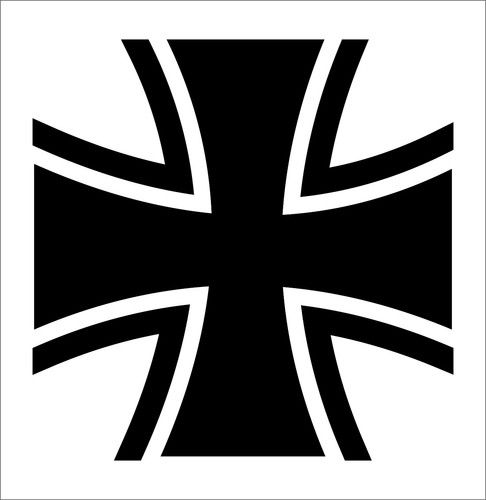 Iron cross vinyl - vinyl, stickers