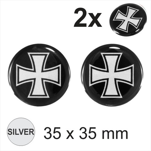 2x35mm iron cross silver - 2x35mm,