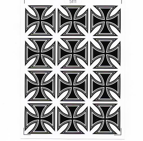 Iron cross stickers black - cross,