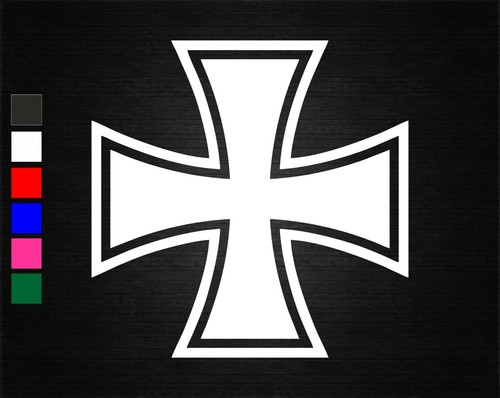 German iron cross decal - cross,