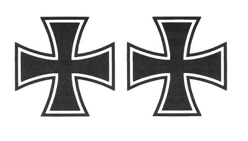 Iron cross large sticker - large, 2x