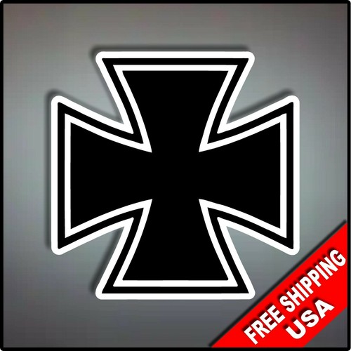 Iron cross vinyl sticker - iron,