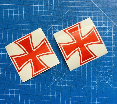 Iron cross stickers camper - iron,