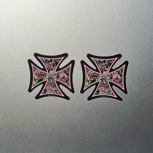 Multi coloured stickerbomb - multi,