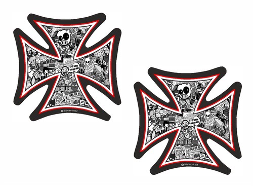 2pc sml iron cross b - sml, &