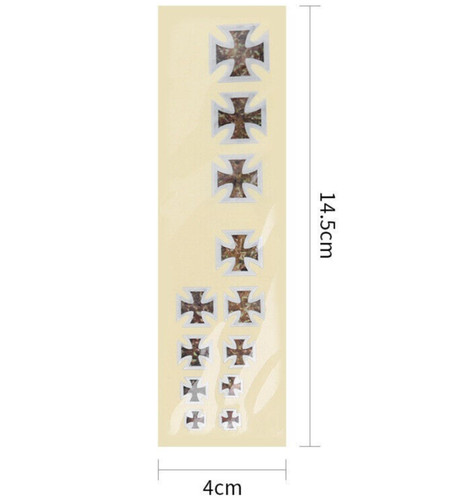 Iron cross inlay sticker - iron,